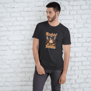 Rocking Budha Half Sleeve Model T-Shirt