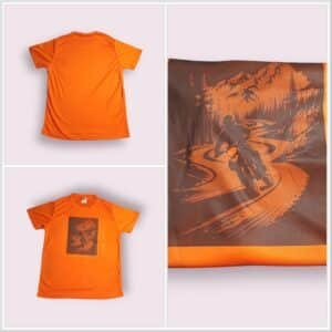 Knight Rider Orange Half-Sleeve T-Shirt