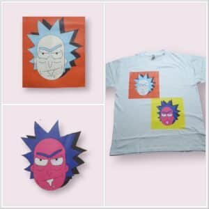 Chromatic Rick Oversized T-Shirt