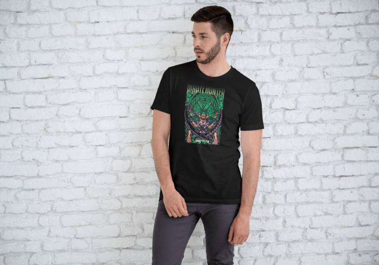 Zoro Two Sword Style Half Sleeve Model T-Shirt