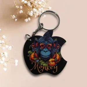 Afro Monkey Keychain