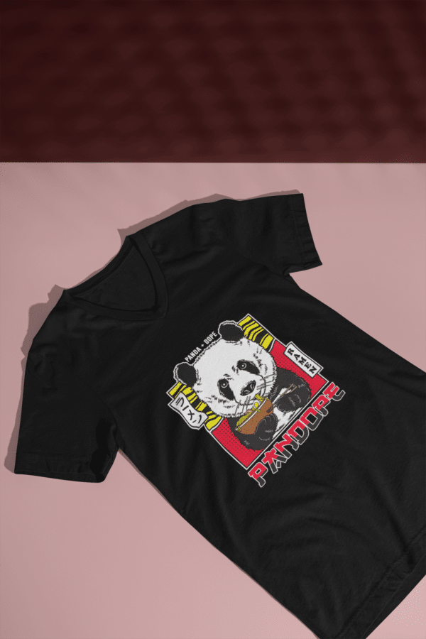 Pandope - Panda Dope V -Neck T-Shirt