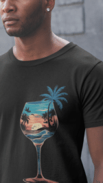 Tropical Oasis Half-Sleeve T-Shirt