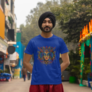 Mesmerizing Durga Themed Half-Sleeve T-Shirt